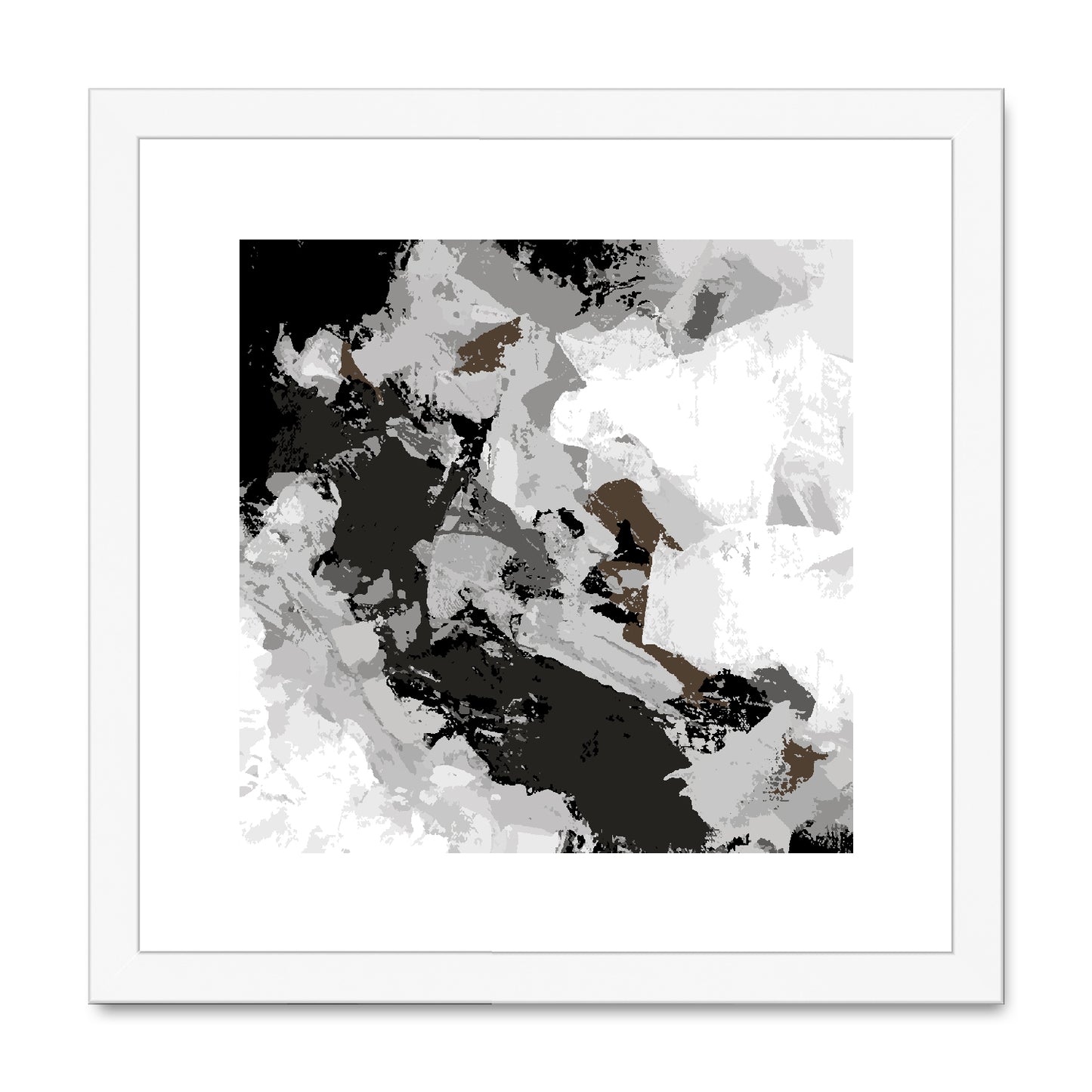 Framed Graphic Art Print, White Mat - 8x8 12x12 16x16 20x20 24x24 28x28 inches | FPS-1170-7690