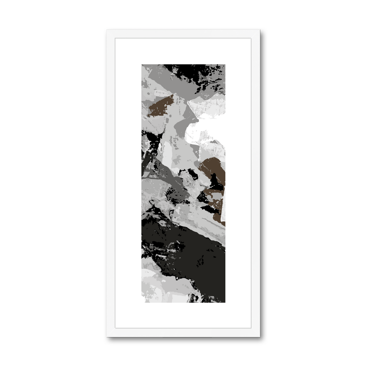 Framed Graphic Art Print, White Mat - 12x24 inches | FP-1170-7690