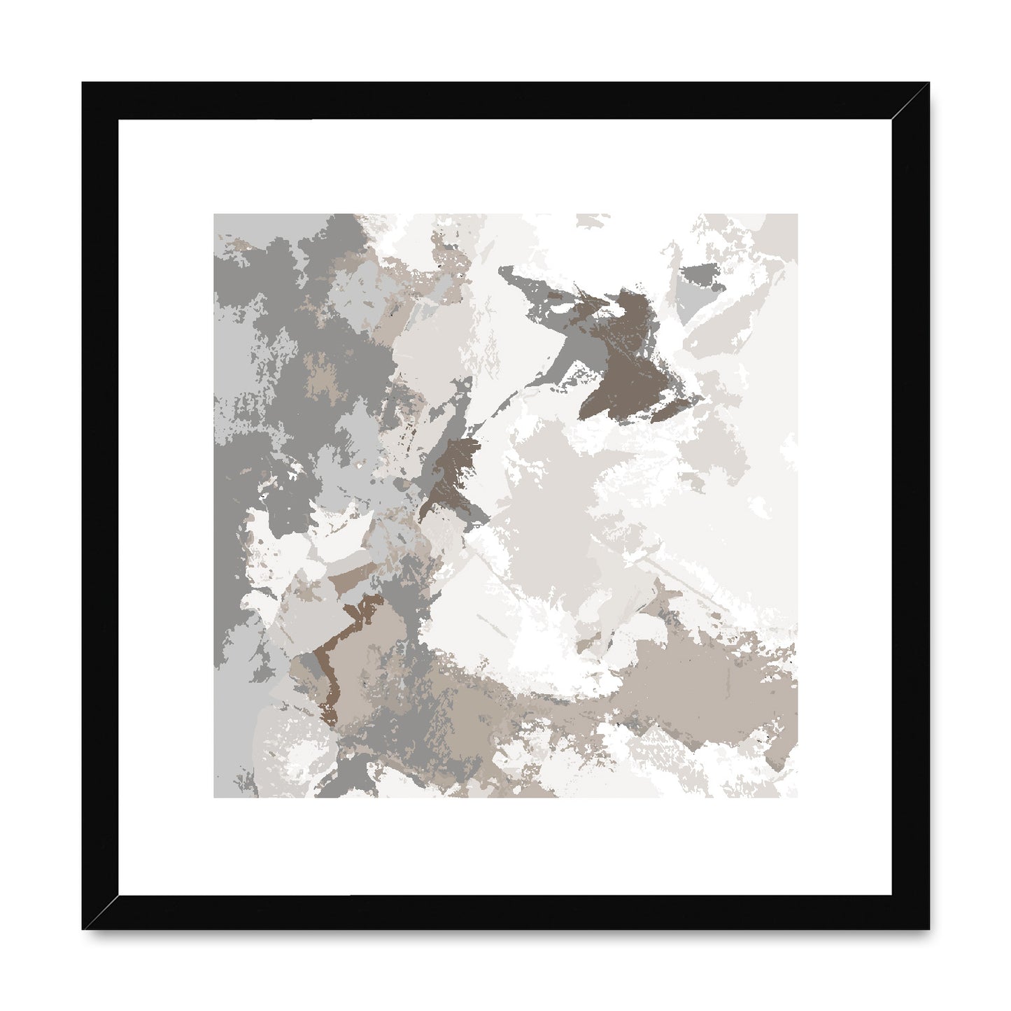 Framed Graphic Art Print, White Mat - 8x8 12x12 16x16 20x20 24x24 28x28 inches | FPS-1170-7691