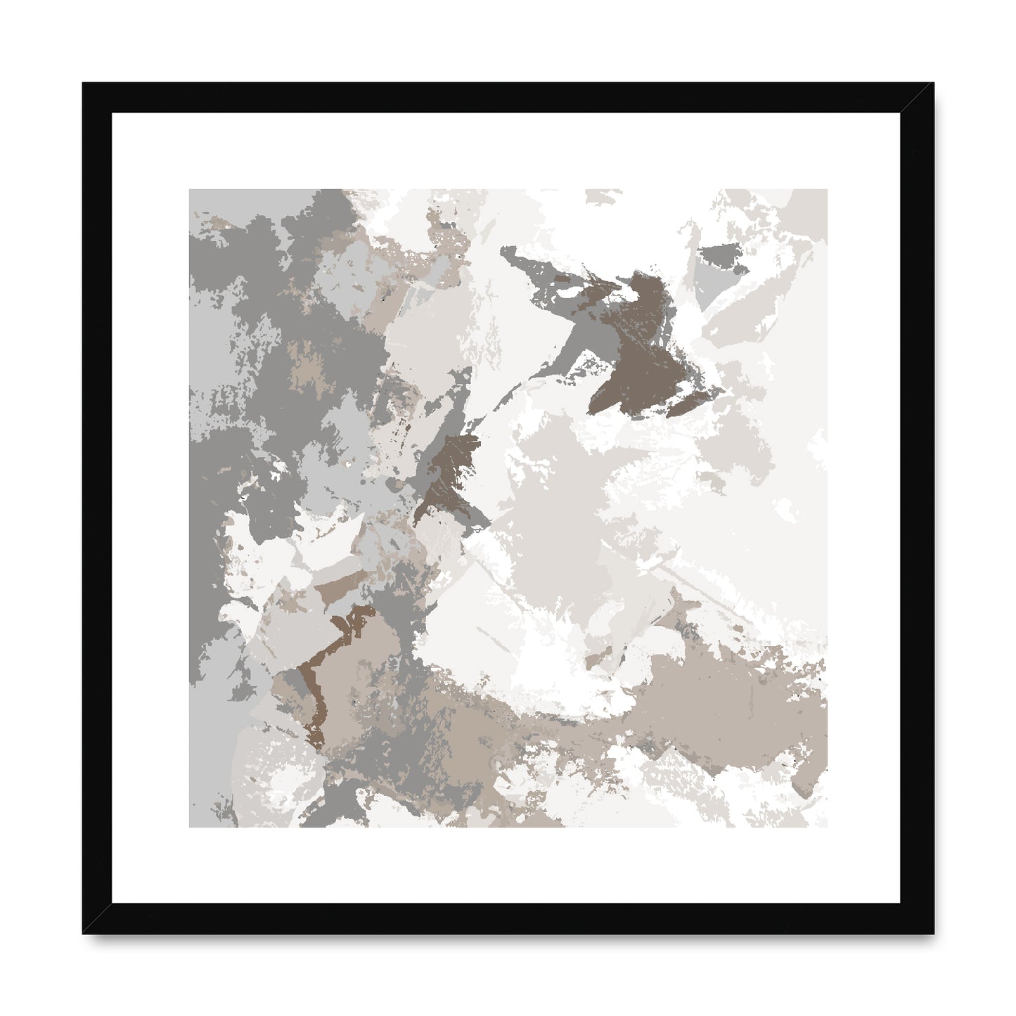 Framed Graphic Art Print, White Mat - 8x8 12x12 16x16 20x20 24x24 28x28 inches | FPS-1170-7691
