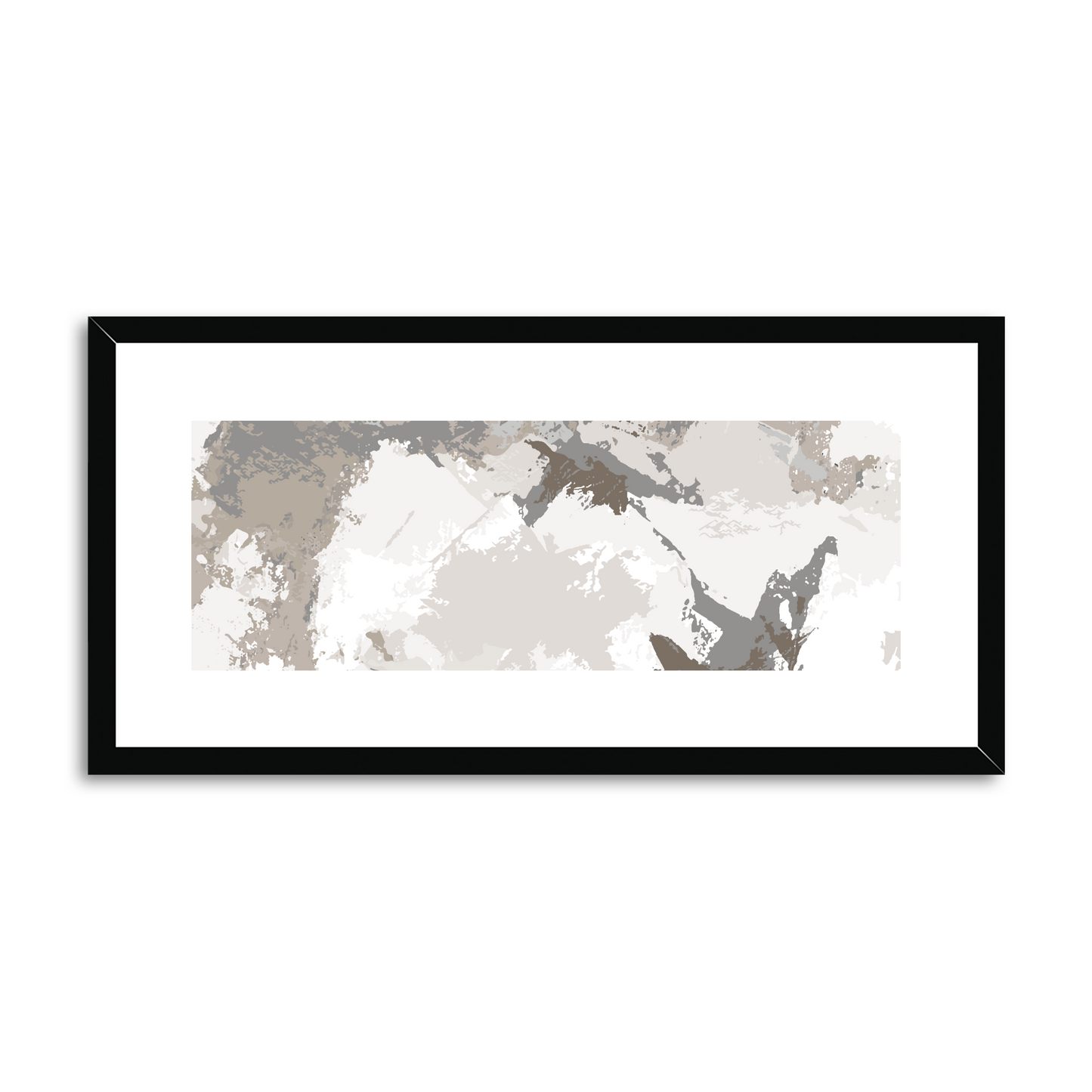 Framed Graphic Art Print, White Mat - 12x24 inches | FP-1170-7691