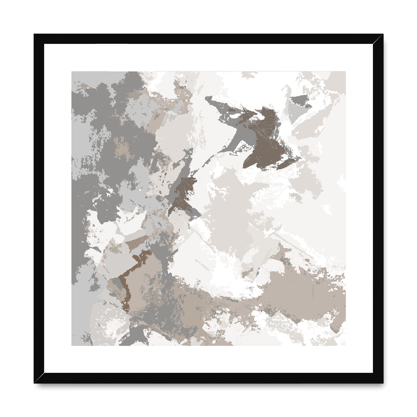 Framed Graphic Art Print, White Mat - 8x8 12x12 16x16 20x20 24x24 28x28 inches | FPS-1170-7691