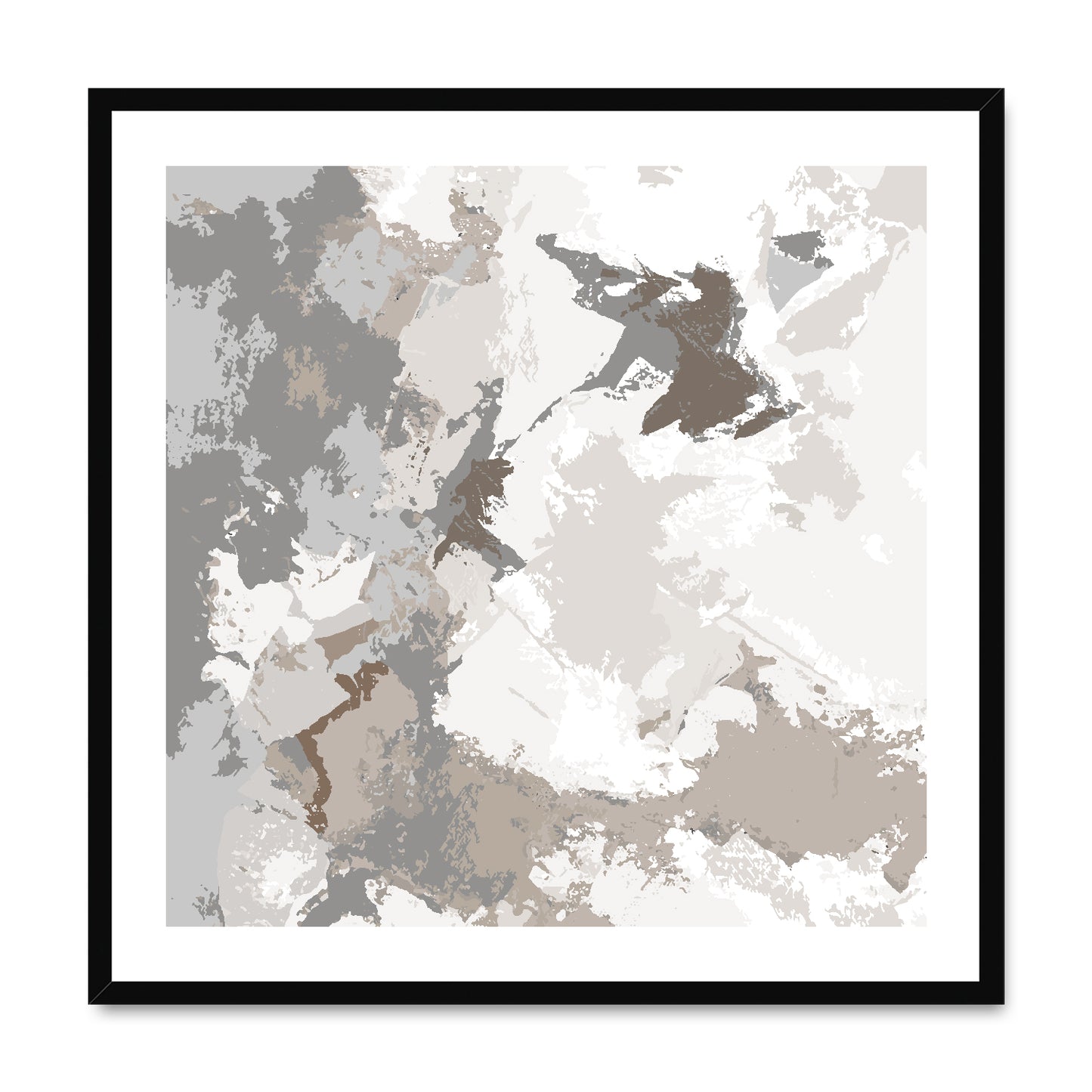 Framed Graphic Art Print, White Mat - 8x8 12x12 16x16 20x20 24x24 28x28 inches | FPS-1170-7691