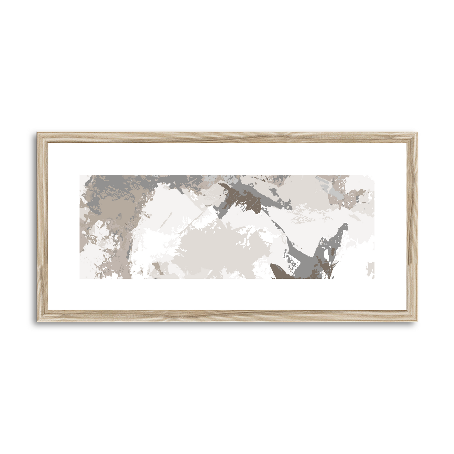 Framed Graphic Art Print, White Mat - 12x24 inches | FP-1170-7691
