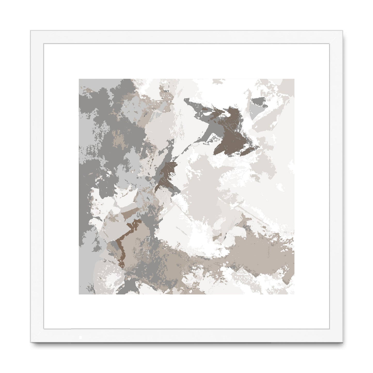 Framed Graphic Art Print, White Mat - 8x8 12x12 16x16 20x20 24x24 28x28 inches | FPS-1170-7691