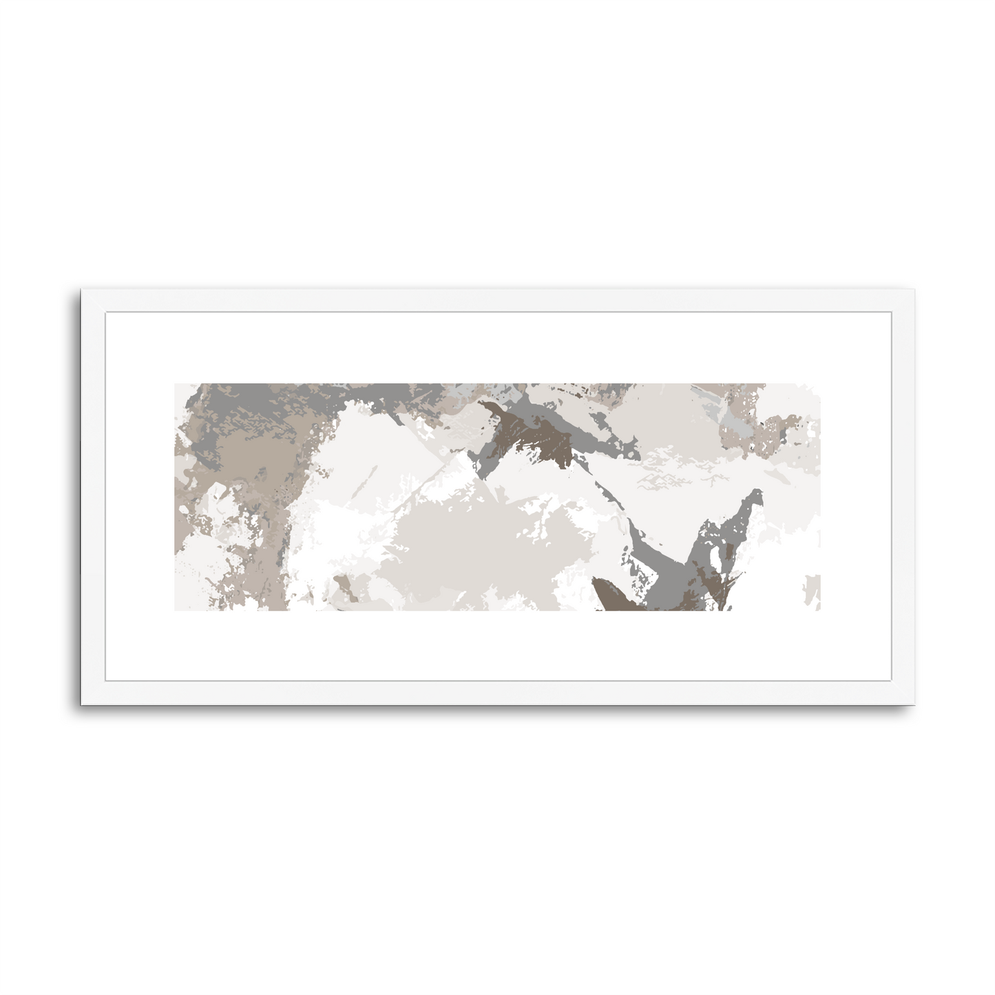 Framed Graphic Art Print, White Mat - 12x24 inches | FP-1170-7691