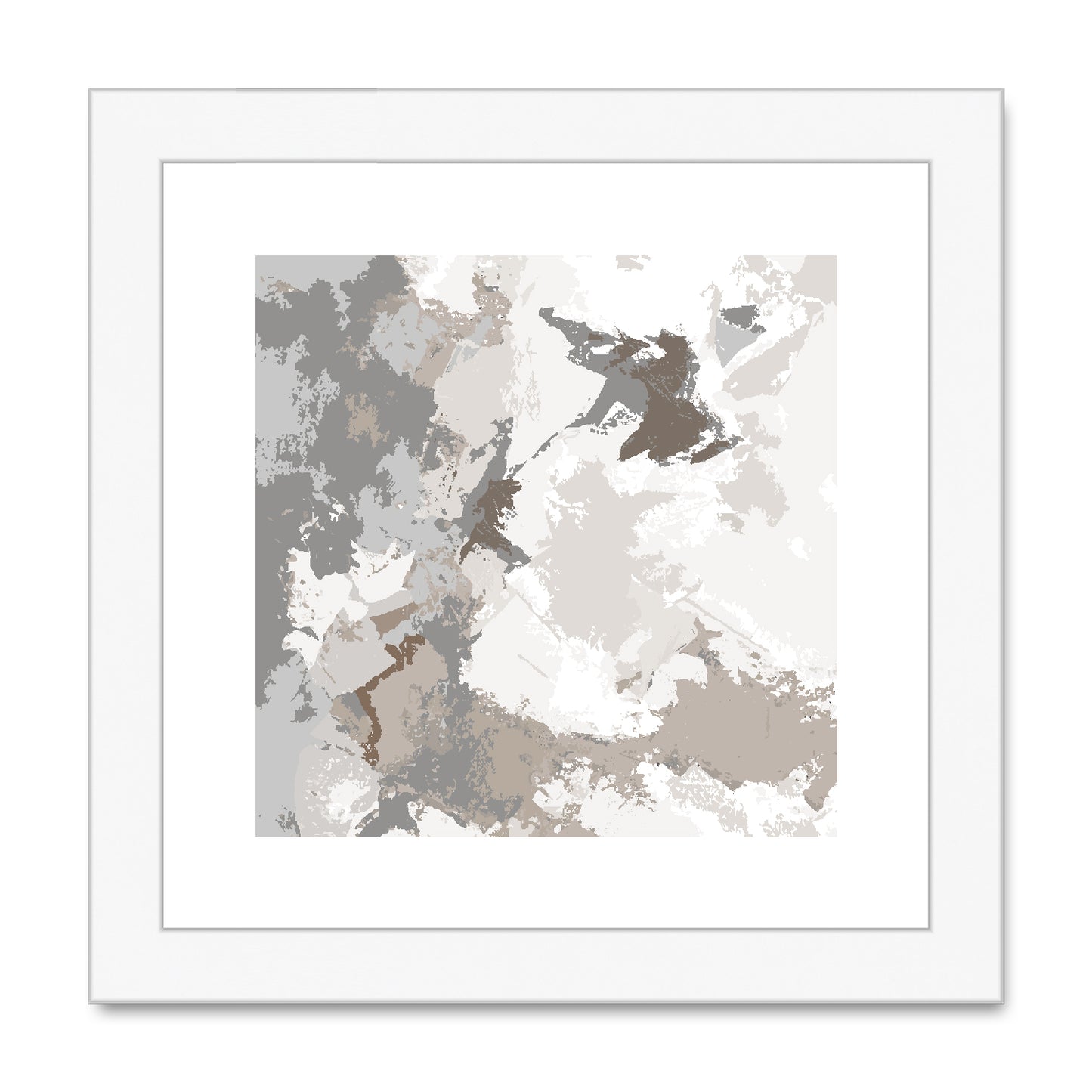 Framed Graphic Art Print, White Mat - 8x8 12x12 16x16 20x20 24x24 28x28 inches | FPS-1170-7691