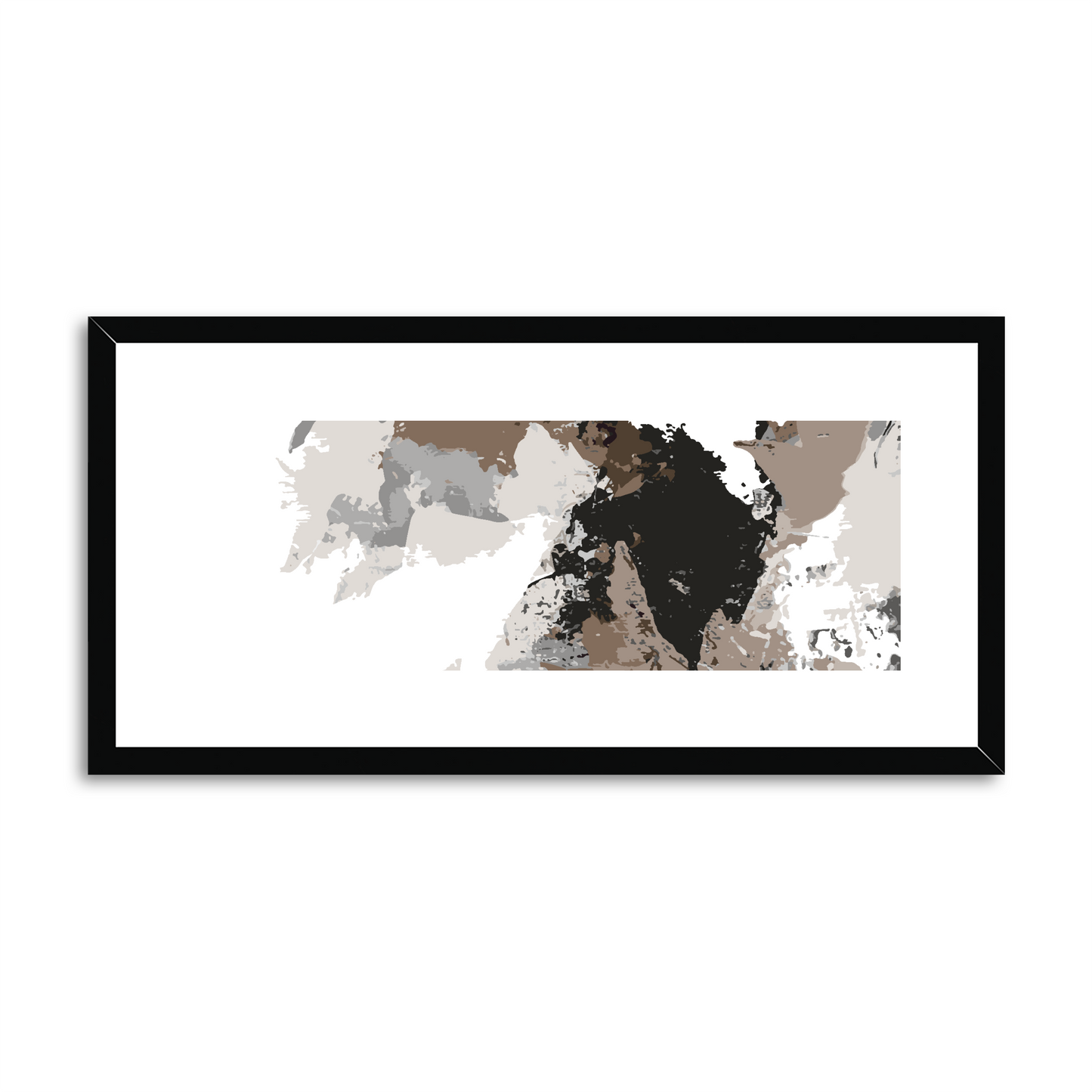 Framed Graphic Art Print, White Mat - 12x24 inches | FP-1170-7692