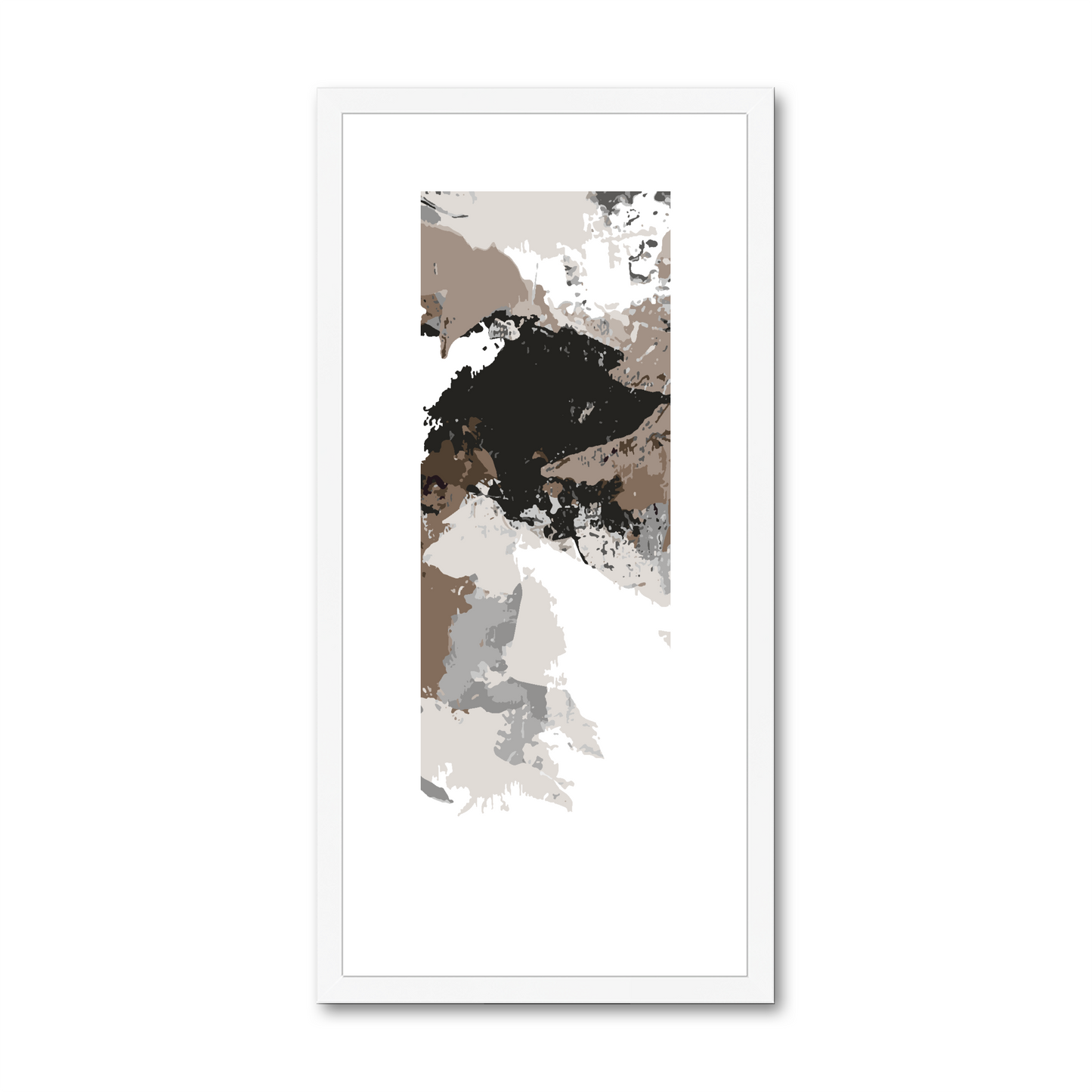 Framed Graphic Art Print, White Mat - 12x24 inches | FP-1170-7692