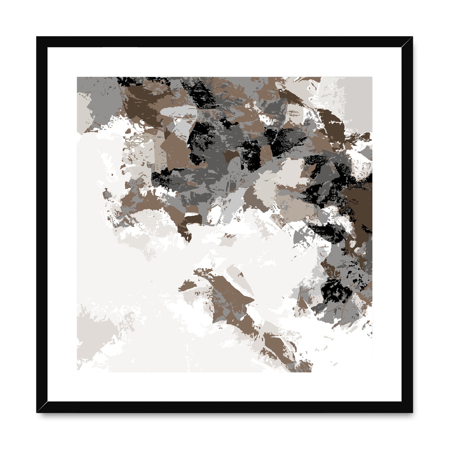 Framed Graphic Art Print, White Mat - 8x8 12x12 16x16 20x20 24x24 28x28 inches | FPS-1170-7693