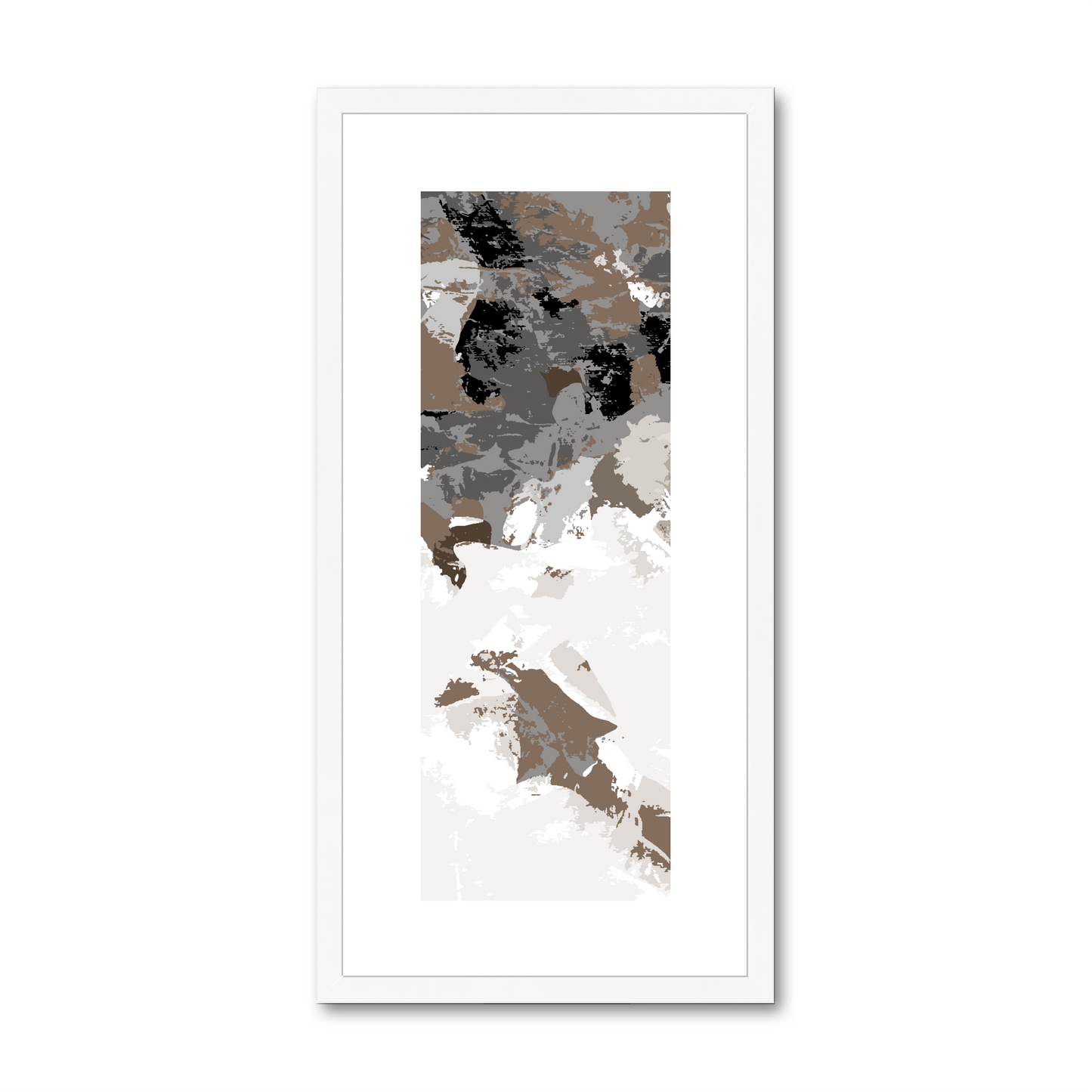 Framed Graphic Art Print, White Mat - 12x24 inches | FP-1170-7693