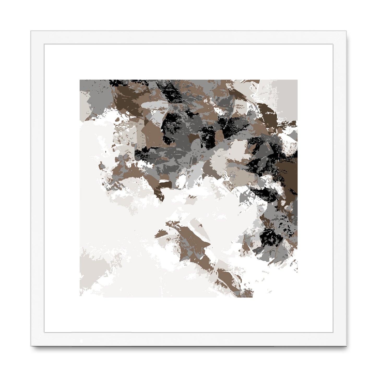 Framed Graphic Art Print, White Mat - 8x8 12x12 16x16 20x20 24x24 28x28 inches | FPS-1170-7693