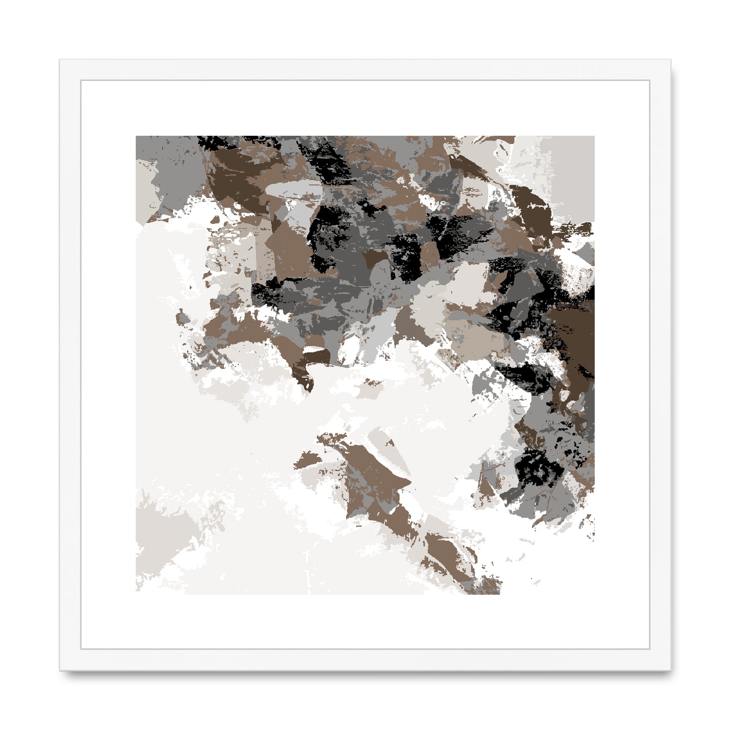 Framed Graphic Art Print, White Mat - 8x8 12x12 16x16 20x20 24x24 28x28 inches | FPS-1170-7693