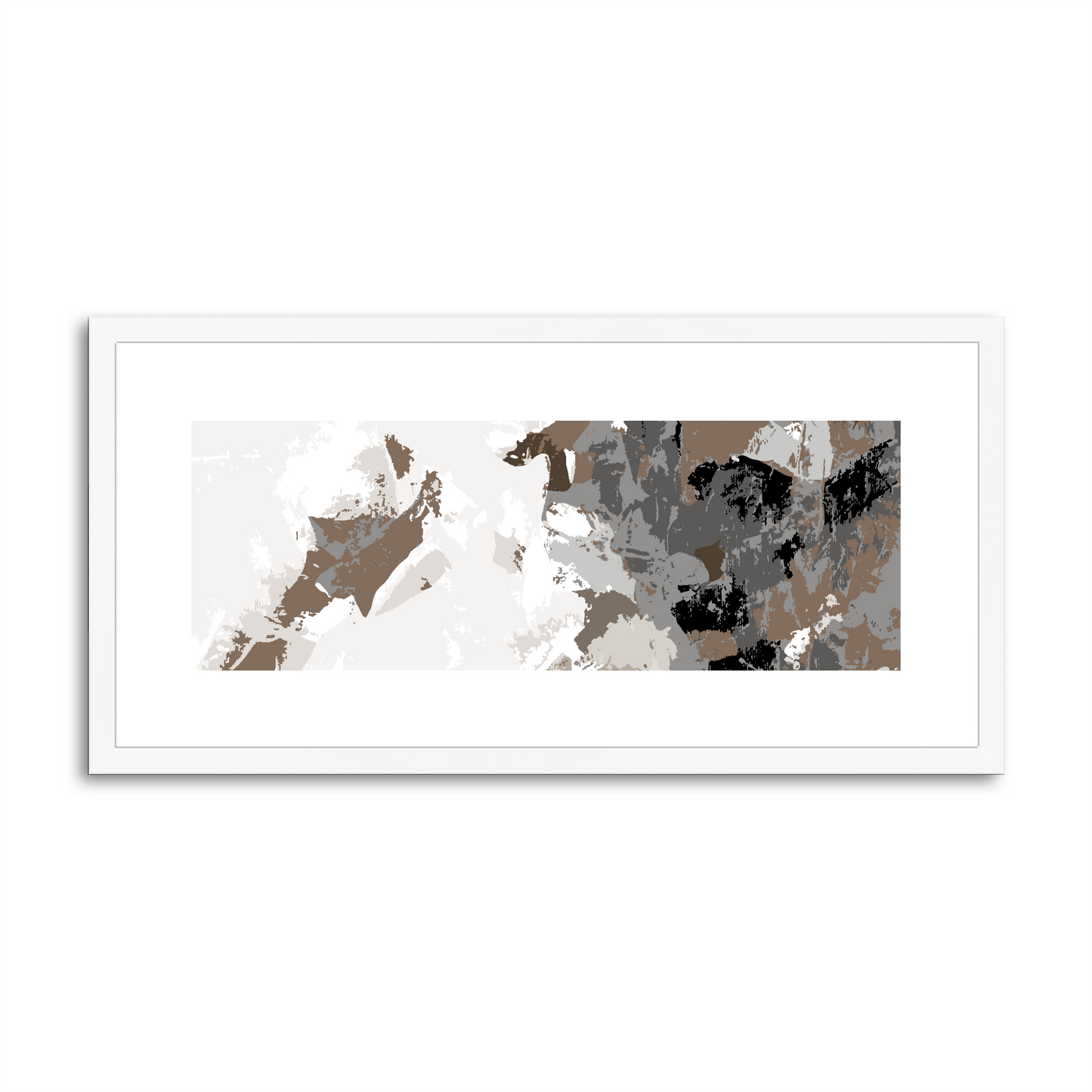 Framed Graphic Art Print, White Mat - 12x24 inches | FP-1170-7693