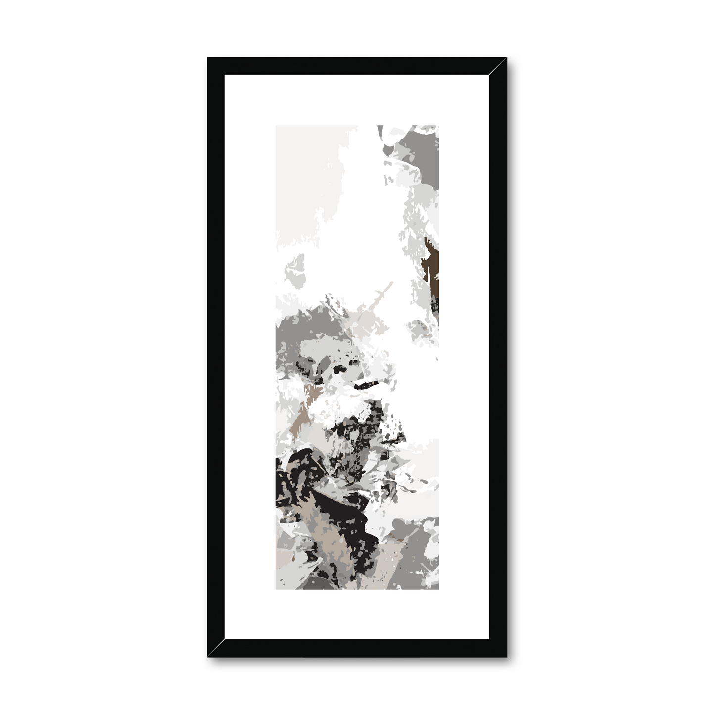 Framed Graphic Art Print, White Mat - 12x24 inches | FP-1170-7694