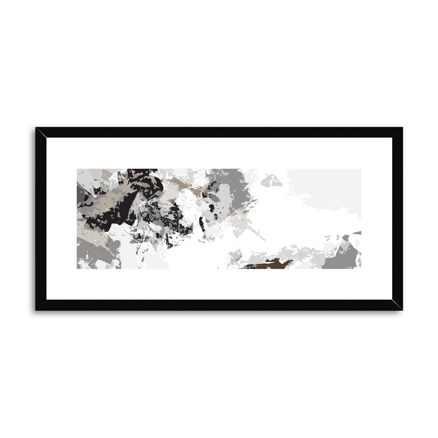 Framed Graphic Art Print, White Mat - 12x24 inches | FP-1170-7694