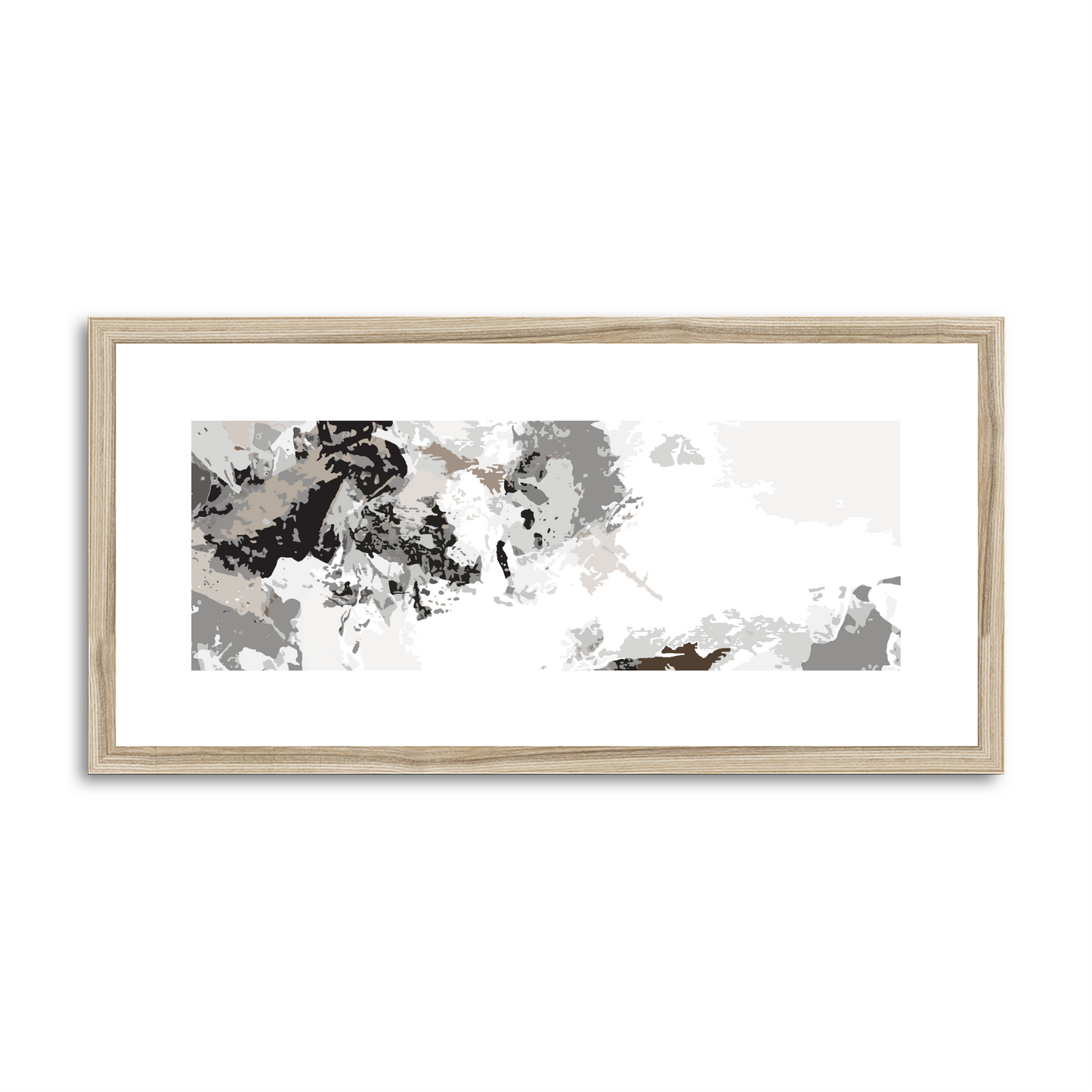 Framed Graphic Art Print, White Mat - 12x24 inches | FP-1170-7694
