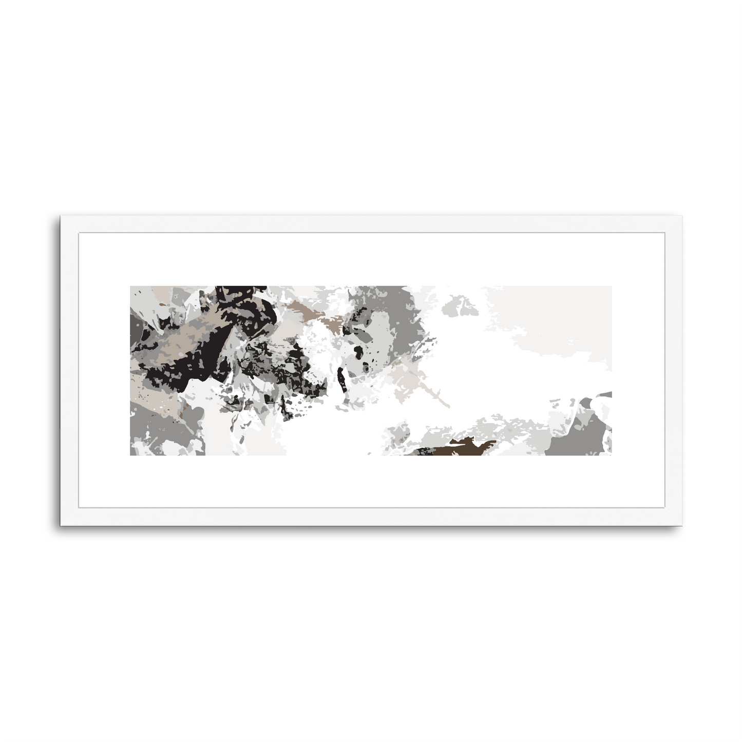 Framed Graphic Art Print, White Mat - 12x24 inches | FP-1170-7694