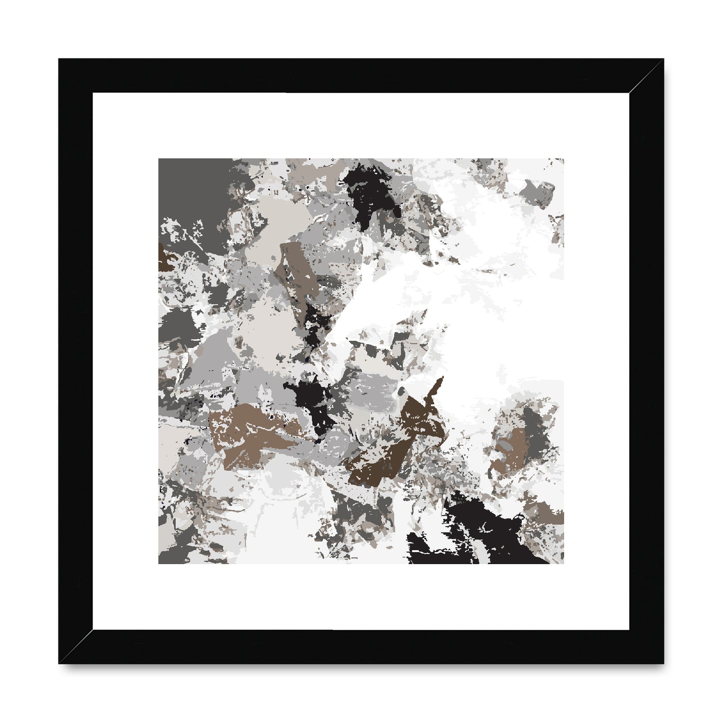 Framed Graphic Art Print, White Mat - 8x8 12x12 16x16 20x20 24x24 28x28 inches | FPS-1170-7695