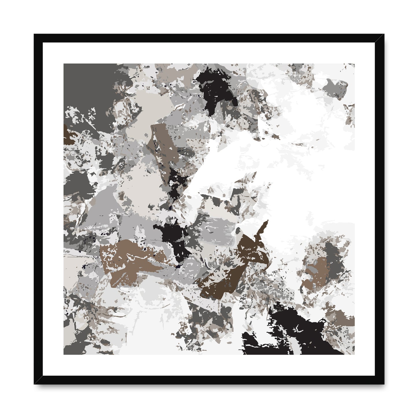 Framed Graphic Art Print, White Mat - 8x8 12x12 16x16 20x20 24x24 28x28 inches | FPS-1170-7695