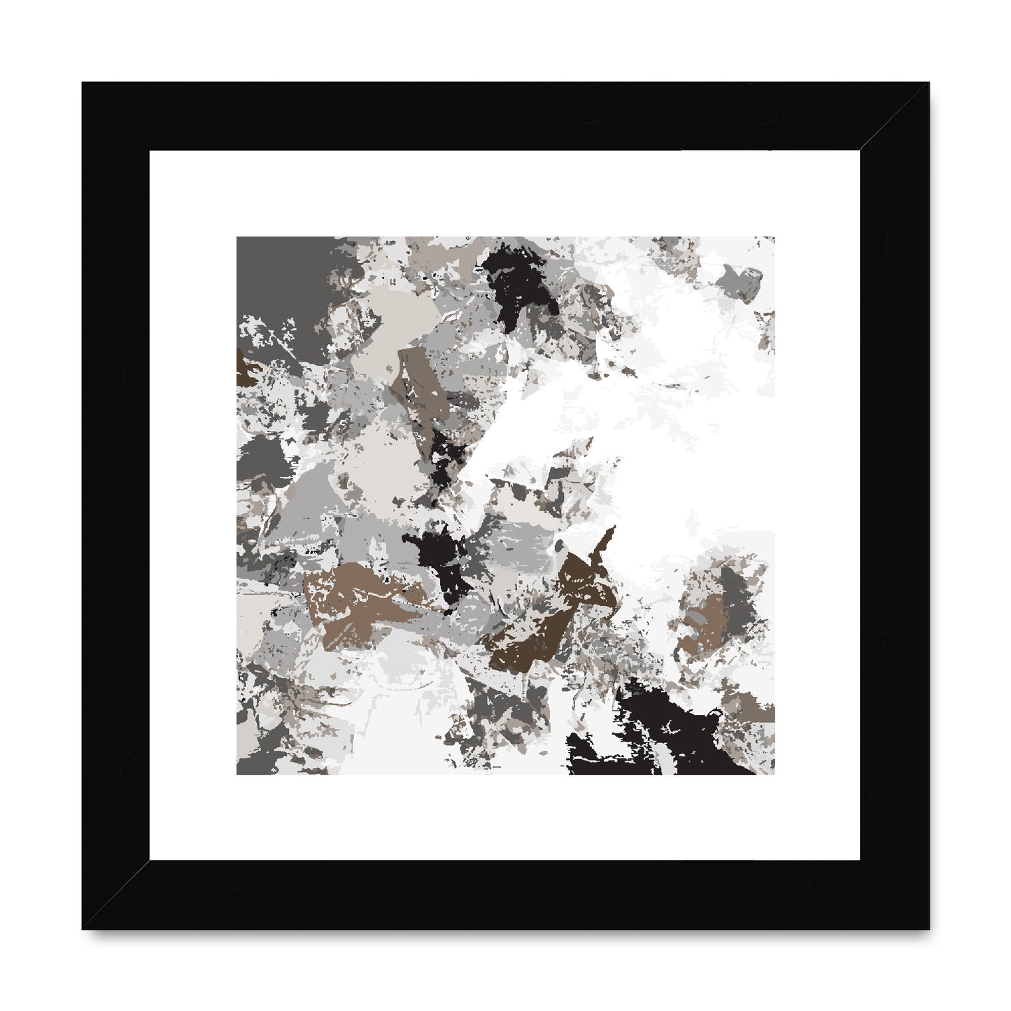 Framed Graphic Art Print, White Mat - 8x8 12x12 16x16 20x20 24x24 28x28 inches | FPS-1170-7695