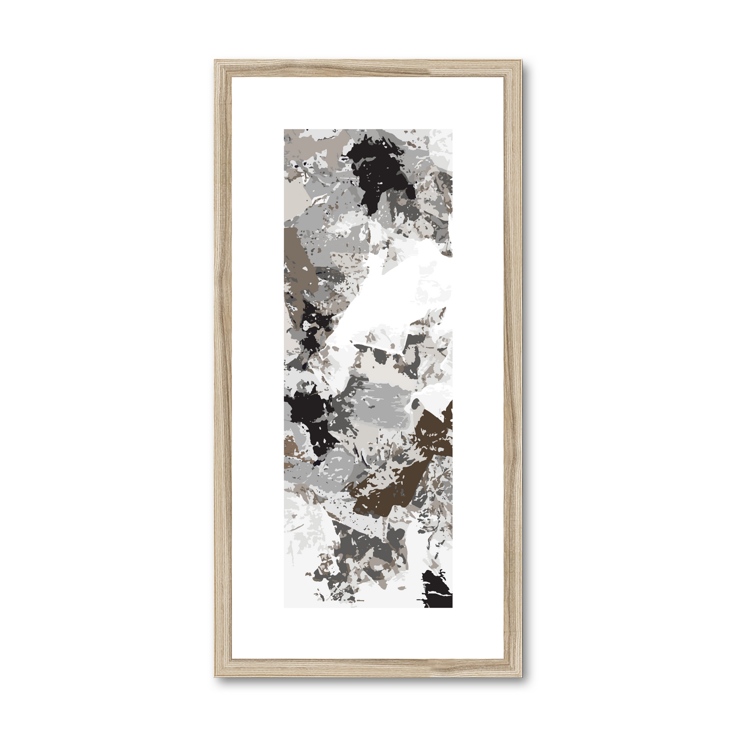 Framed Graphic Art Print, White Mat - 12x24 inches | FP-1170-7695