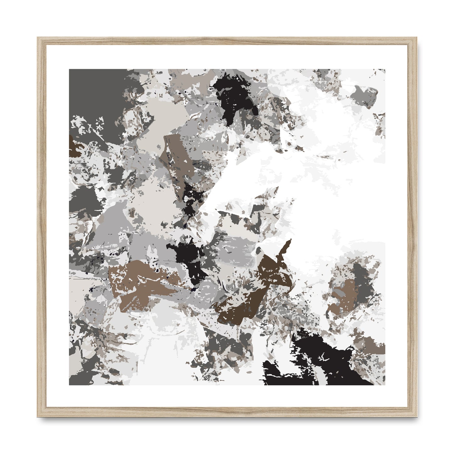 Framed Graphic Art Print, White Mat - 8x8 12x12 16x16 20x20 24x24 28x28 inches | FPS-1170-7695