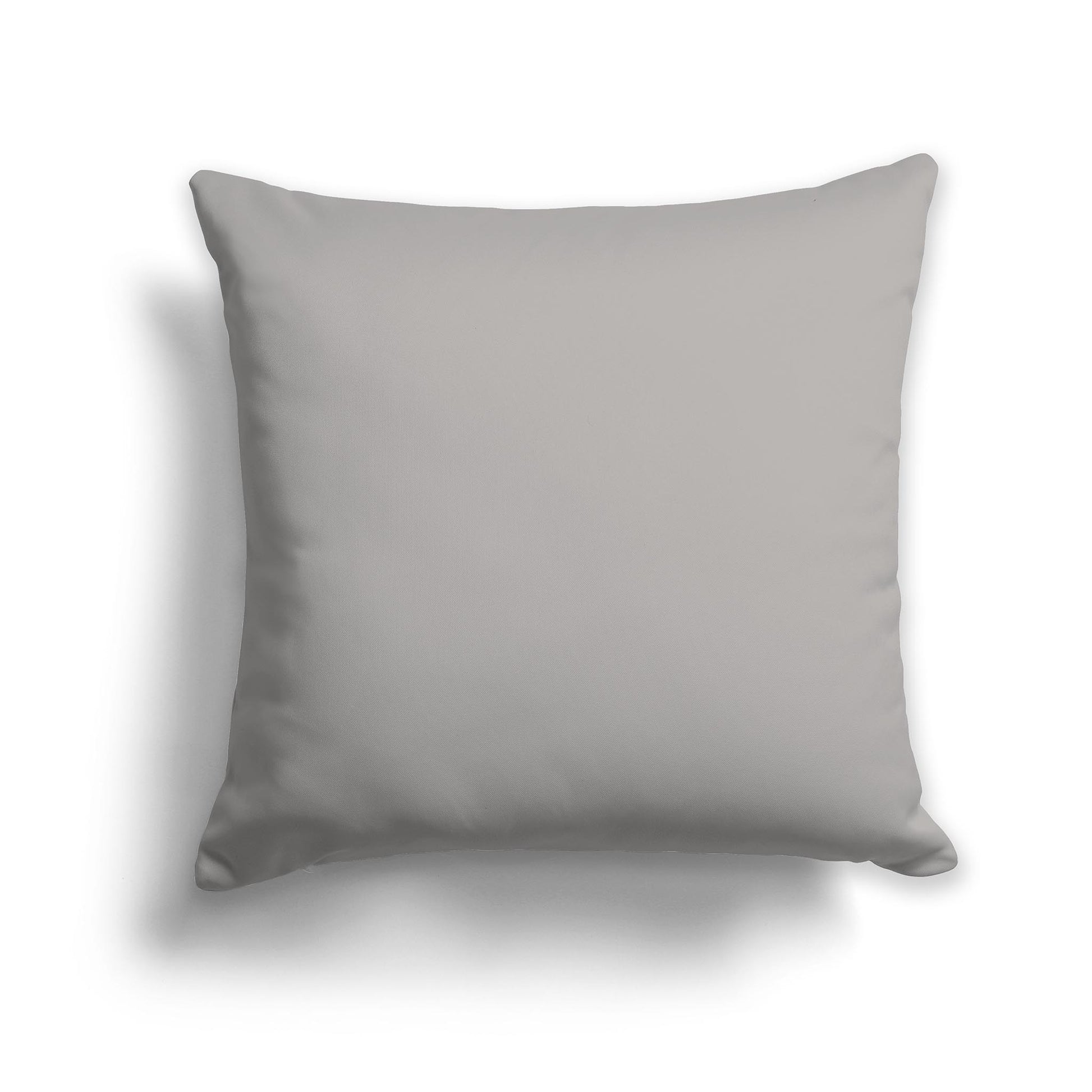Square Throw Pillow in Solid Medium Grey