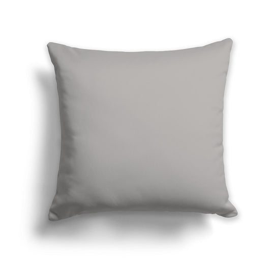 Square Throw Pillow in Solid Medium Grey