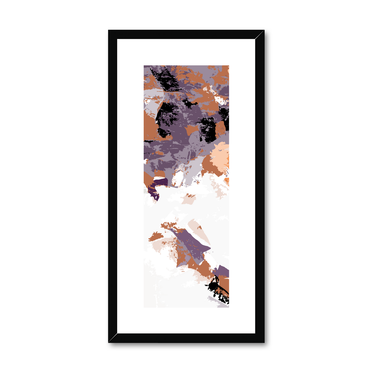 Framed Graphic Art Print, White Mat - 12x24 inches | FP-1180-7693