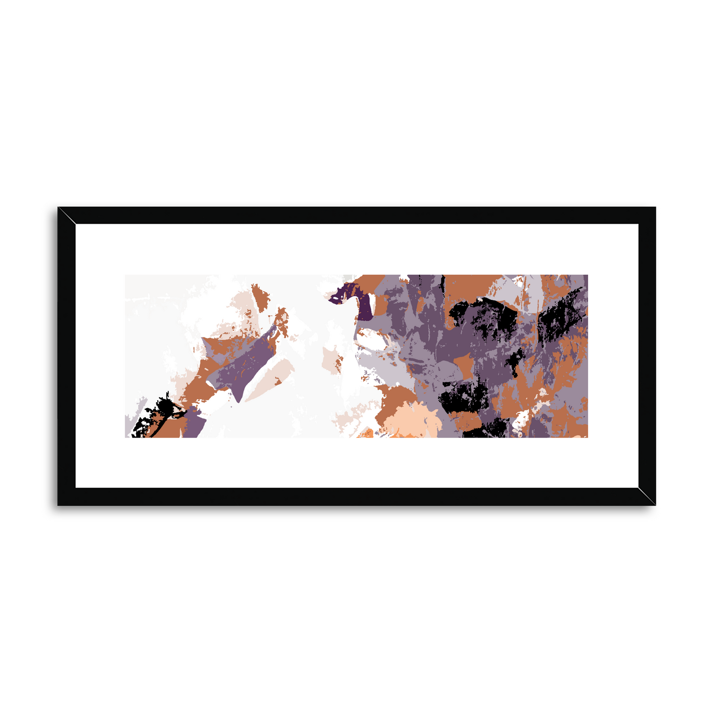 Framed Graphic Art Print, White Mat - 12x24 inches | FP-1180-7693