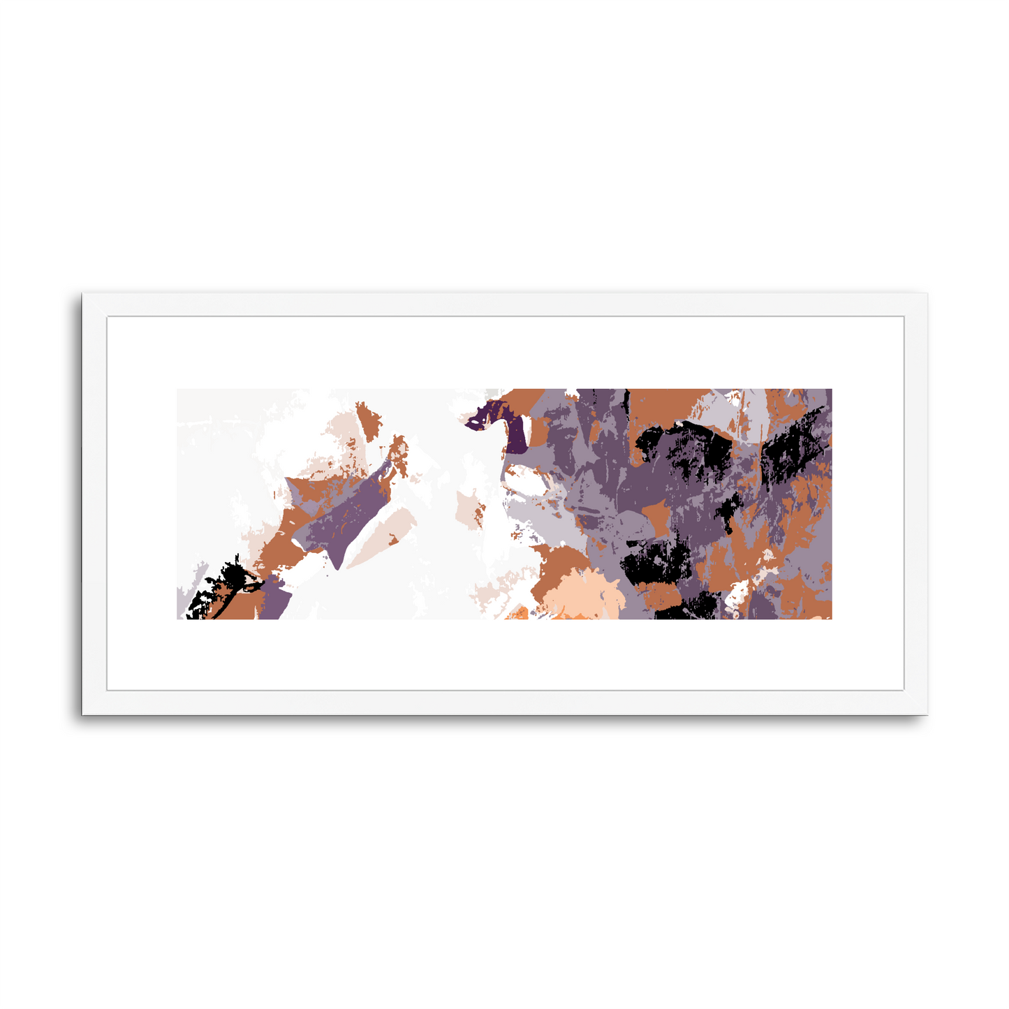 Framed Graphic Art Print, White Mat - 12x24 inches | FP-1180-7693