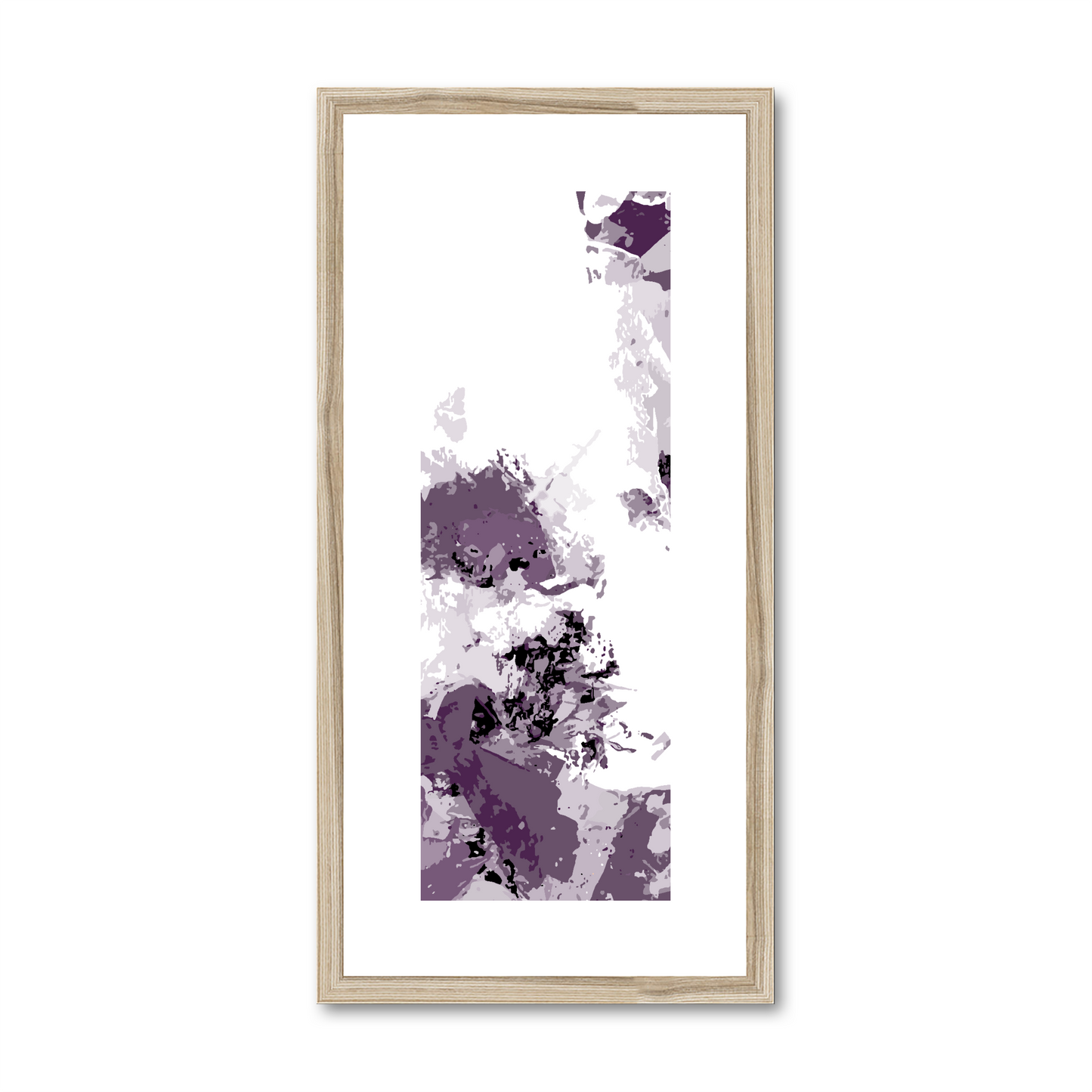 Framed Graphic Art Print, White Mat - 12x24 inches | FP-1180-7694