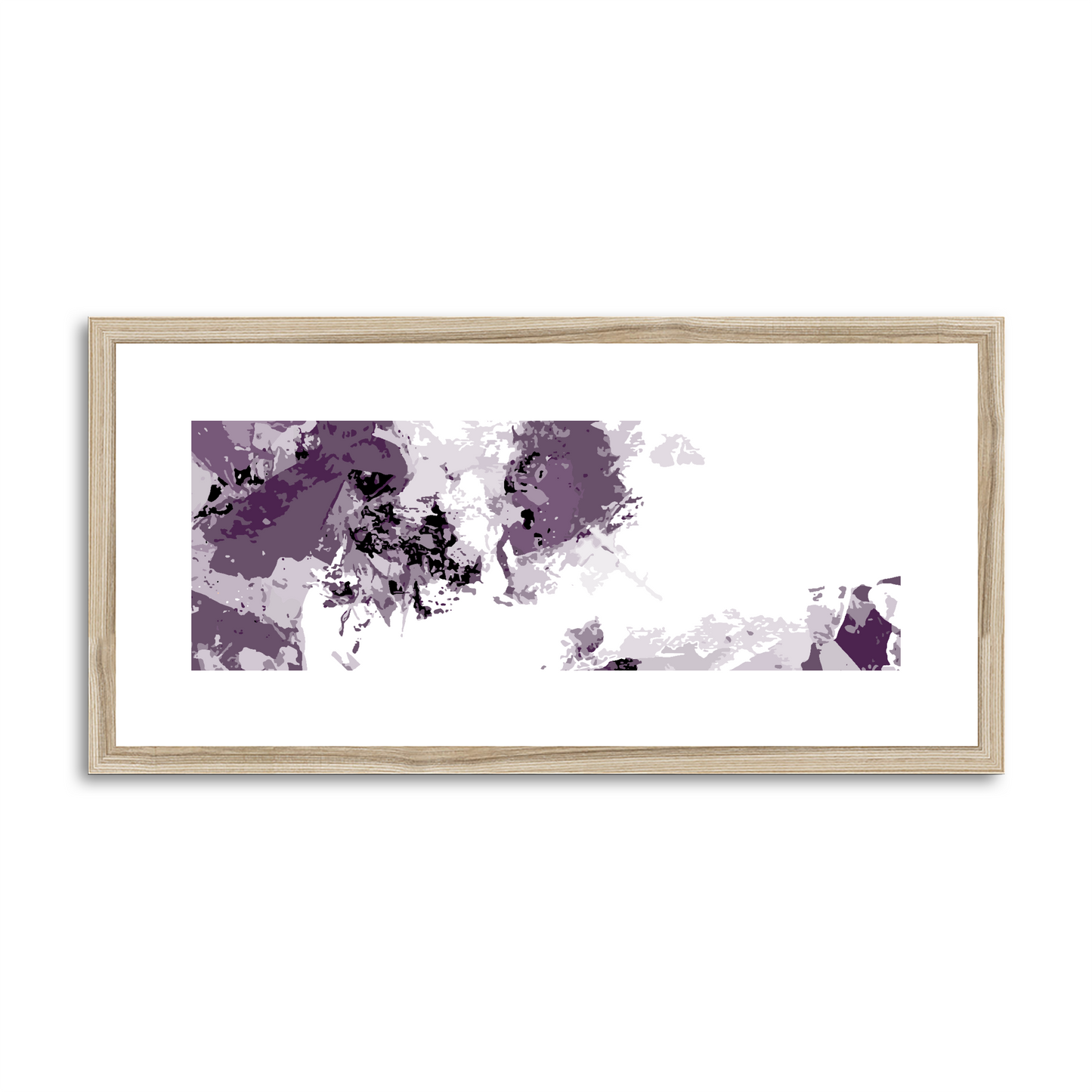 Framed Graphic Art Print, White Mat - 12x24 inches | FP-1180-7694