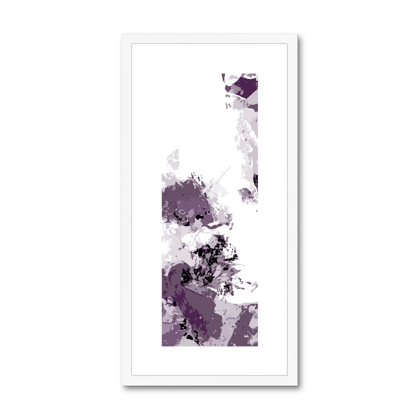 Framed Graphic Art Print, White Mat - 12x24 inches | FP-1180-7694