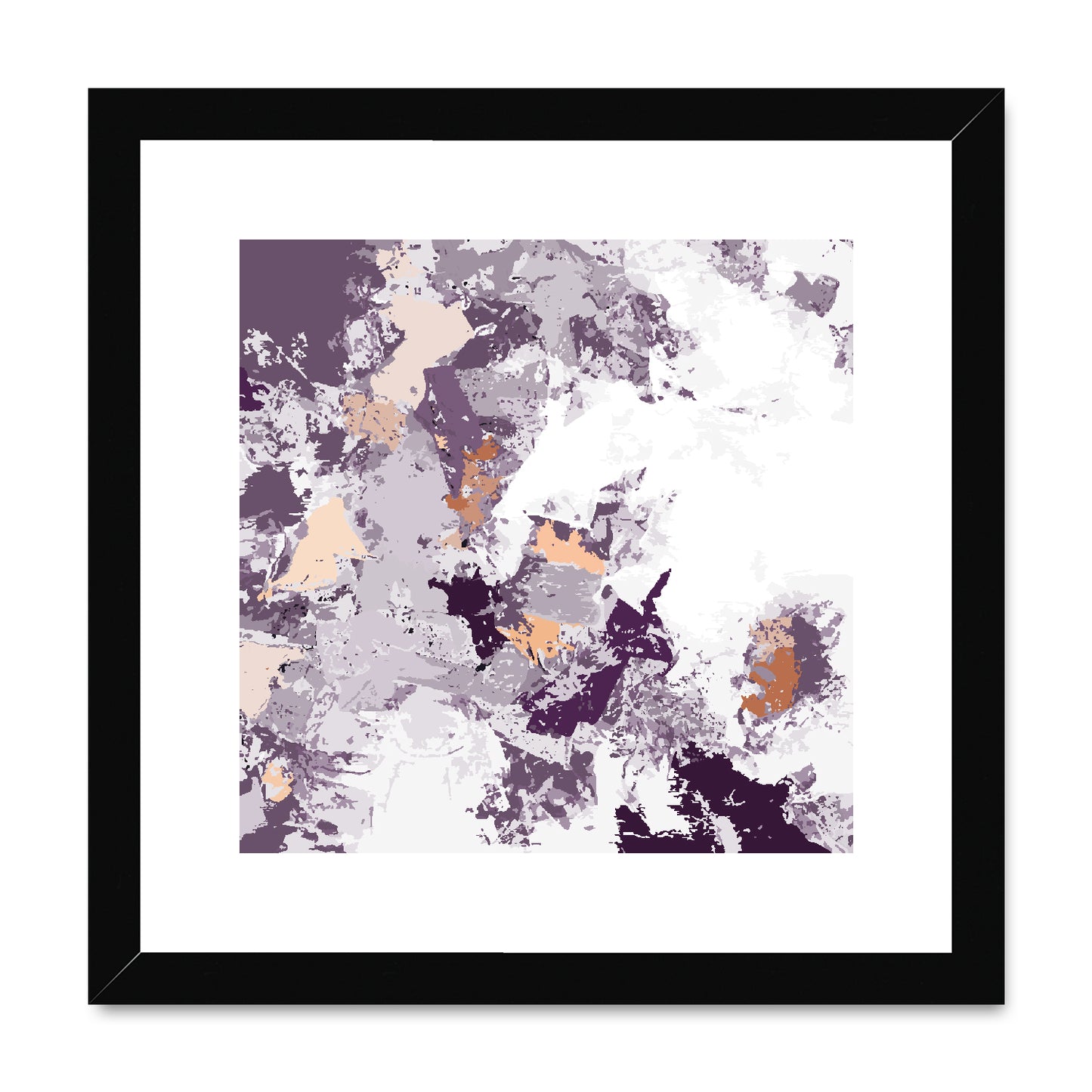 Framed Graphic Art Print, White Mat - 8x8 12x12 16x16 20x20 24x24 28x28 inches | FPS-1180-7695