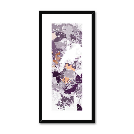 Framed Graphic Art Print, White Mat - 12x24 inches | FP-1180-7695