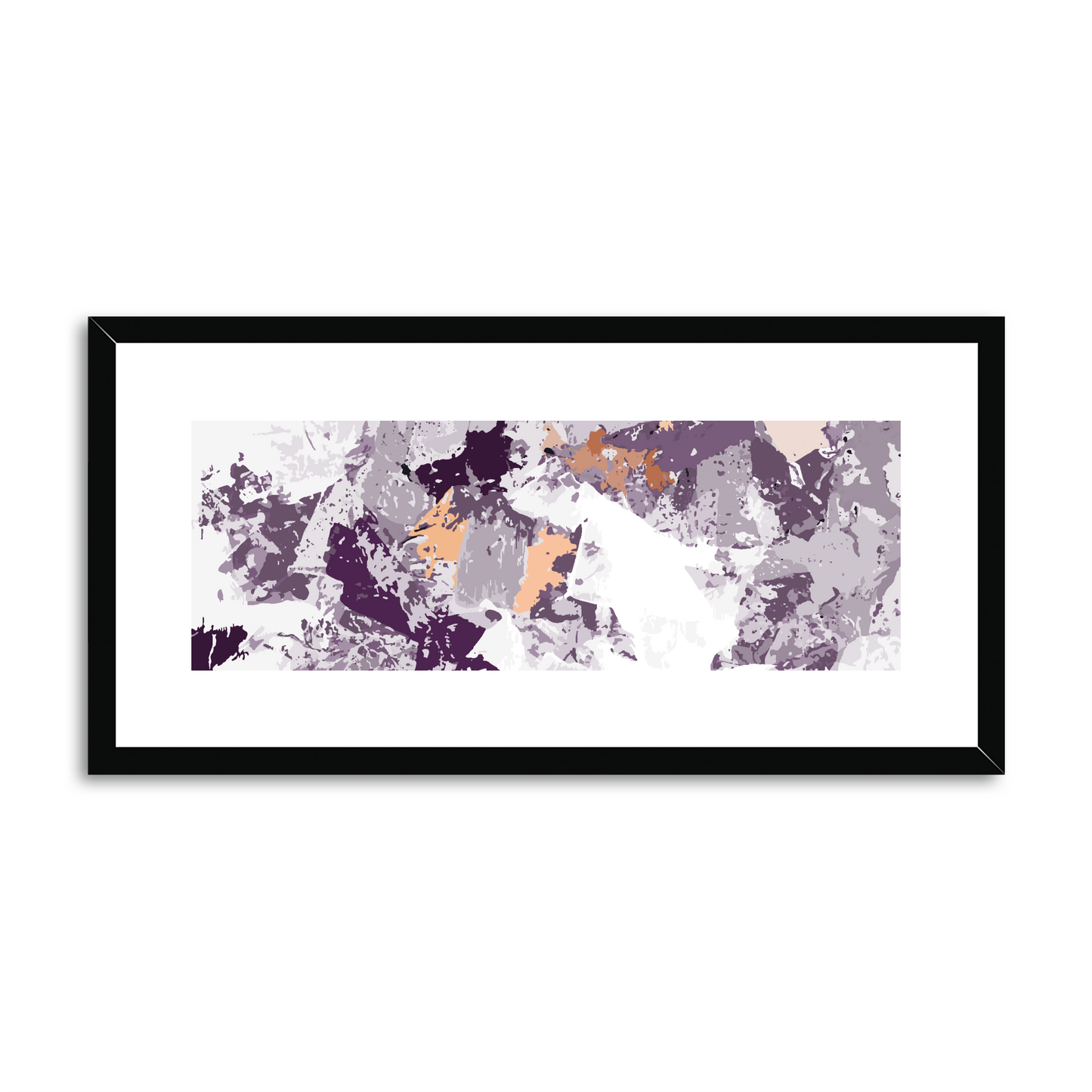 Framed Graphic Art Print, White Mat - 12x24 inches | FP-1180-7695