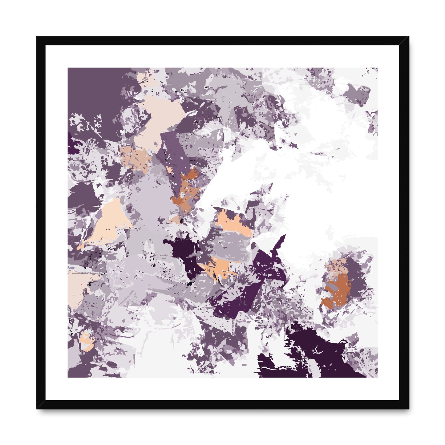 Framed Graphic Art Print, White Mat - 8x8 12x12 16x16 20x20 24x24 28x28 inches | FPS-1180-7695
