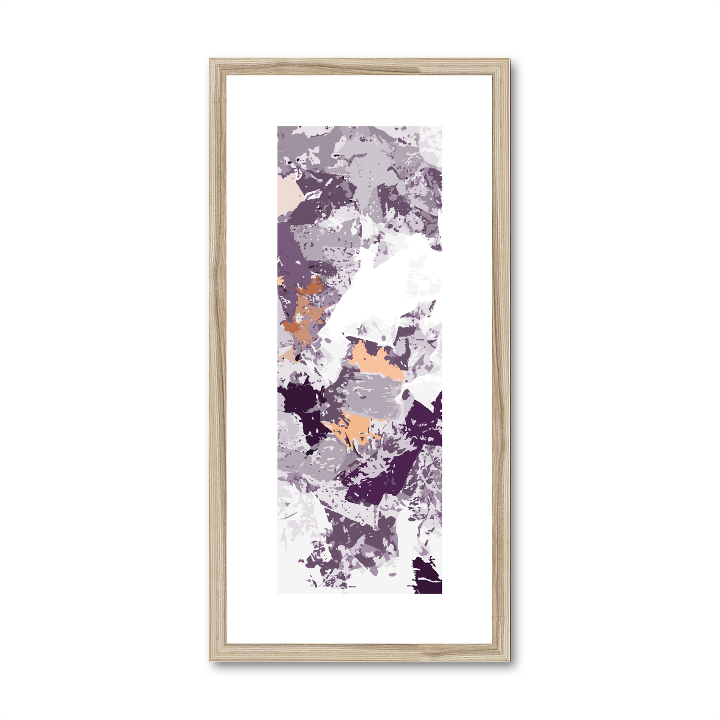 Framed Graphic Art Print, White Mat - 12x24 inches | FP-1180-7695