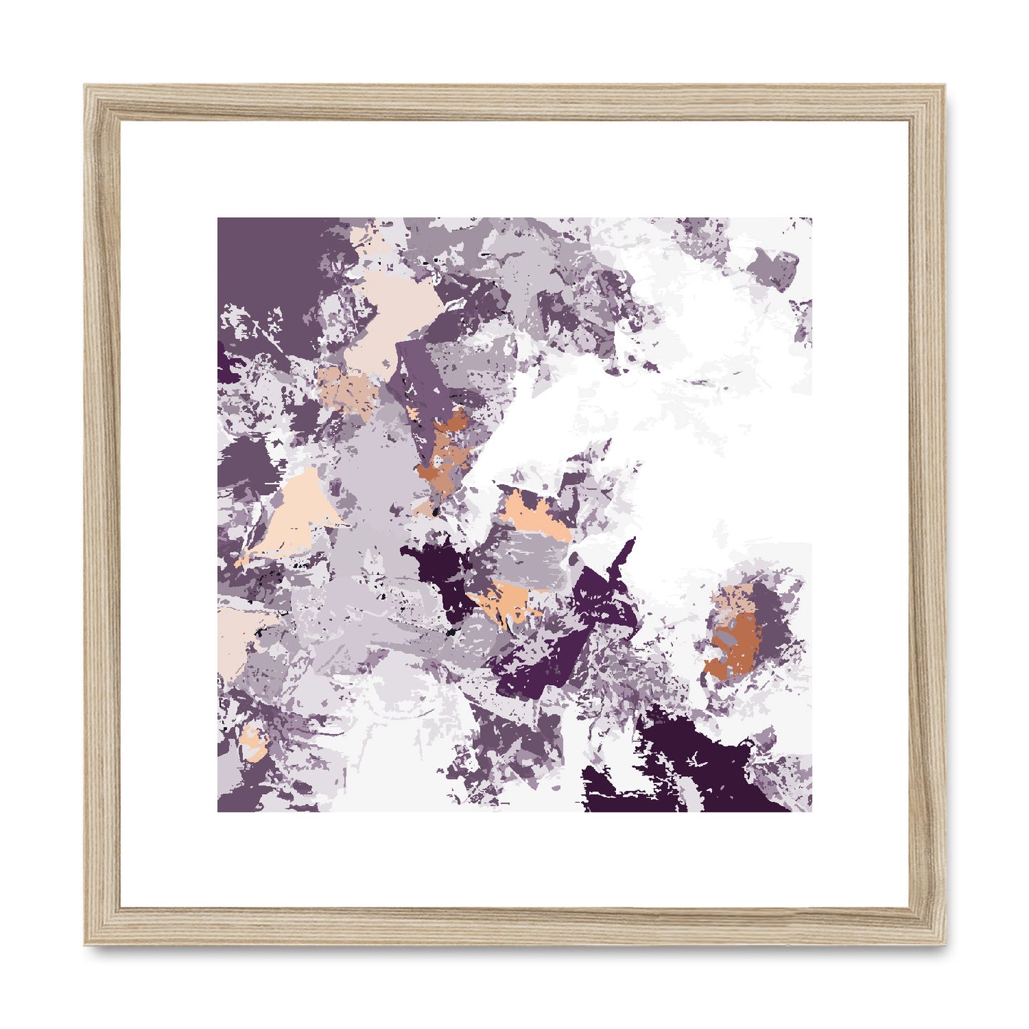 Framed Graphic Art Print, White Mat - 8x8 12x12 16x16 20x20 24x24 28x28 inches | FPS-1180-7695