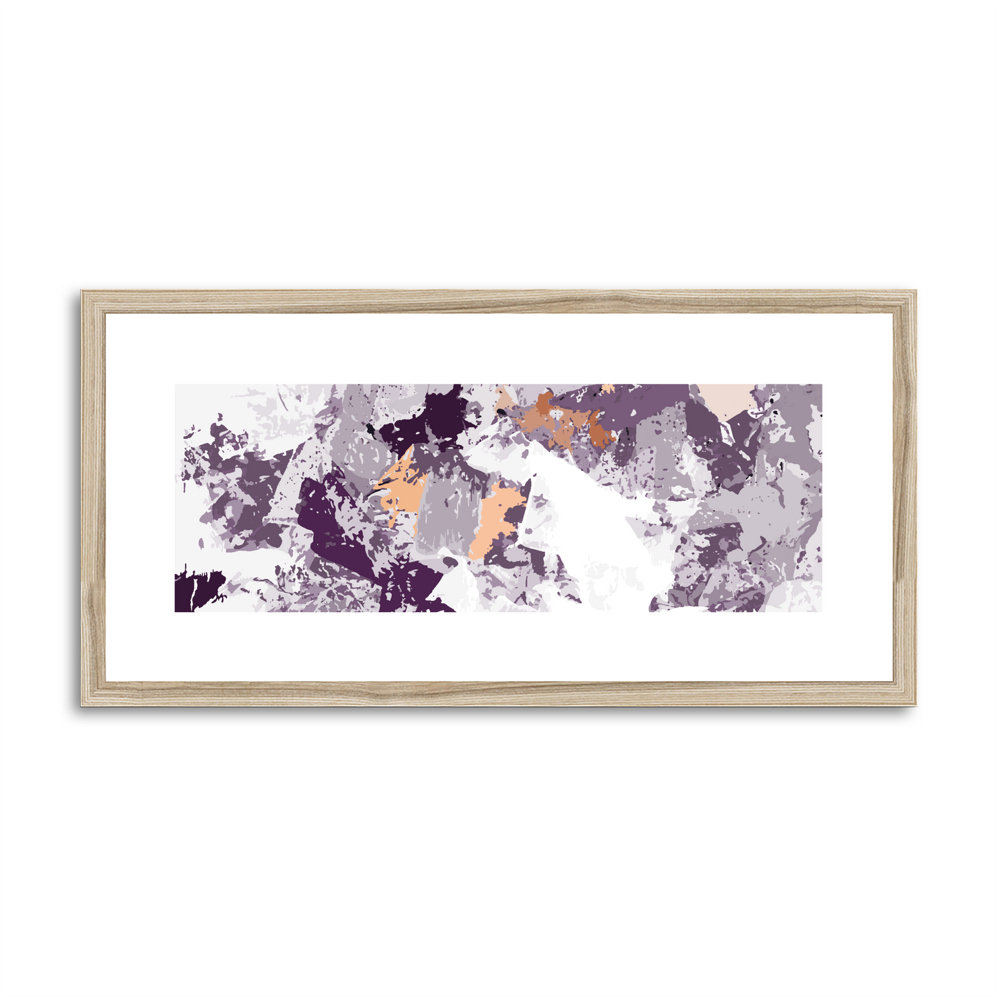 Framed Graphic Art Print, White Mat - 12x24 inches | FP-1180-7695