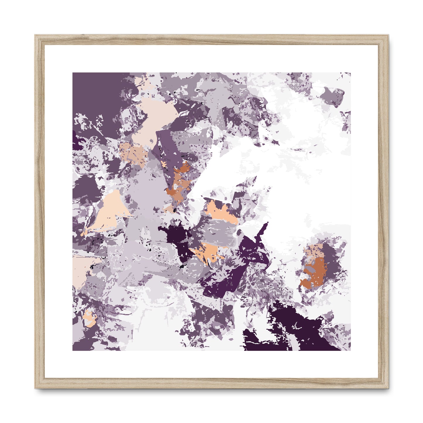 Framed Graphic Art Print, White Mat - 8x8 12x12 16x16 20x20 24x24 28x28 inches | FPS-1180-7695