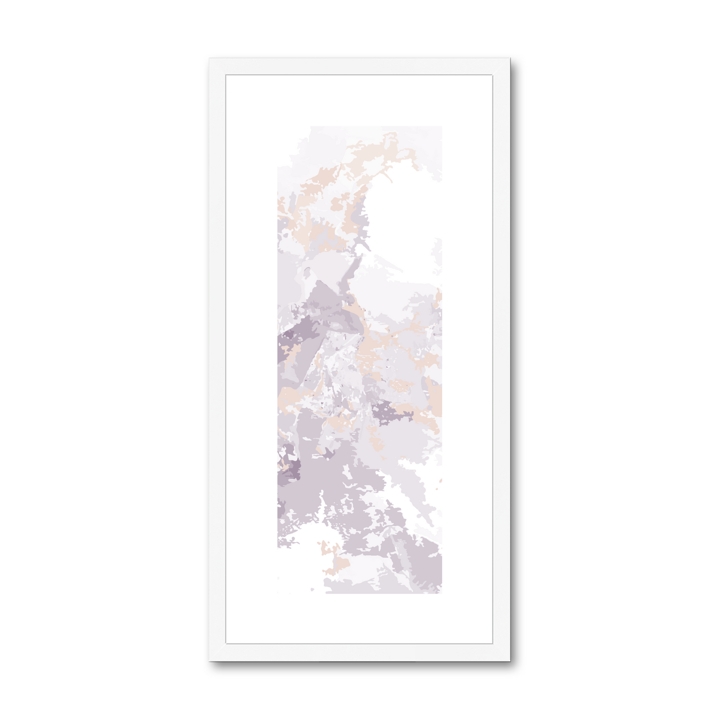 Framed Graphic Art Print, White Mat - 12x24 inches | FP-1180-7698