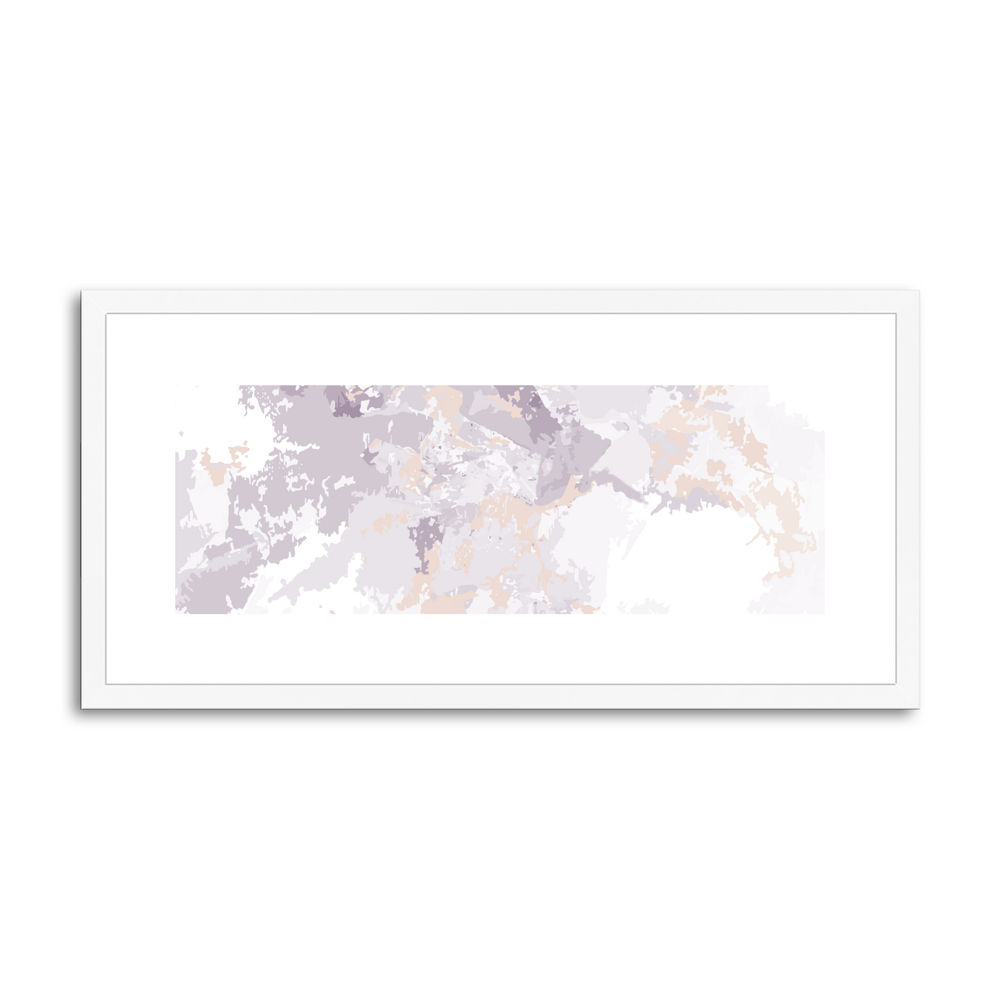 Framed Graphic Art Print, White Mat - 12x24 inches | FP-1180-7698