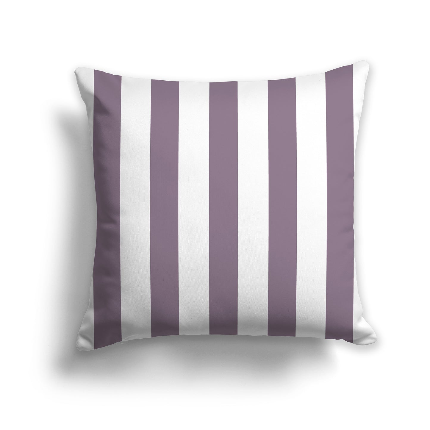 14 inch Throw Pillow with Purple and White Vertical Bars