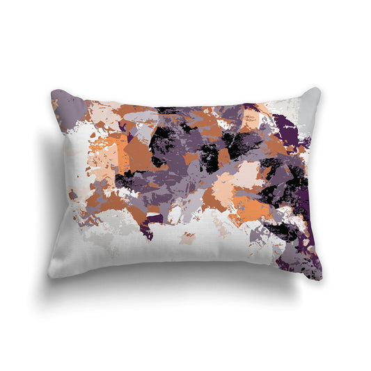 Throw Pillow with Graphic Art from the Blood Orange Collection | Faux Suede | 20 x 14 inches