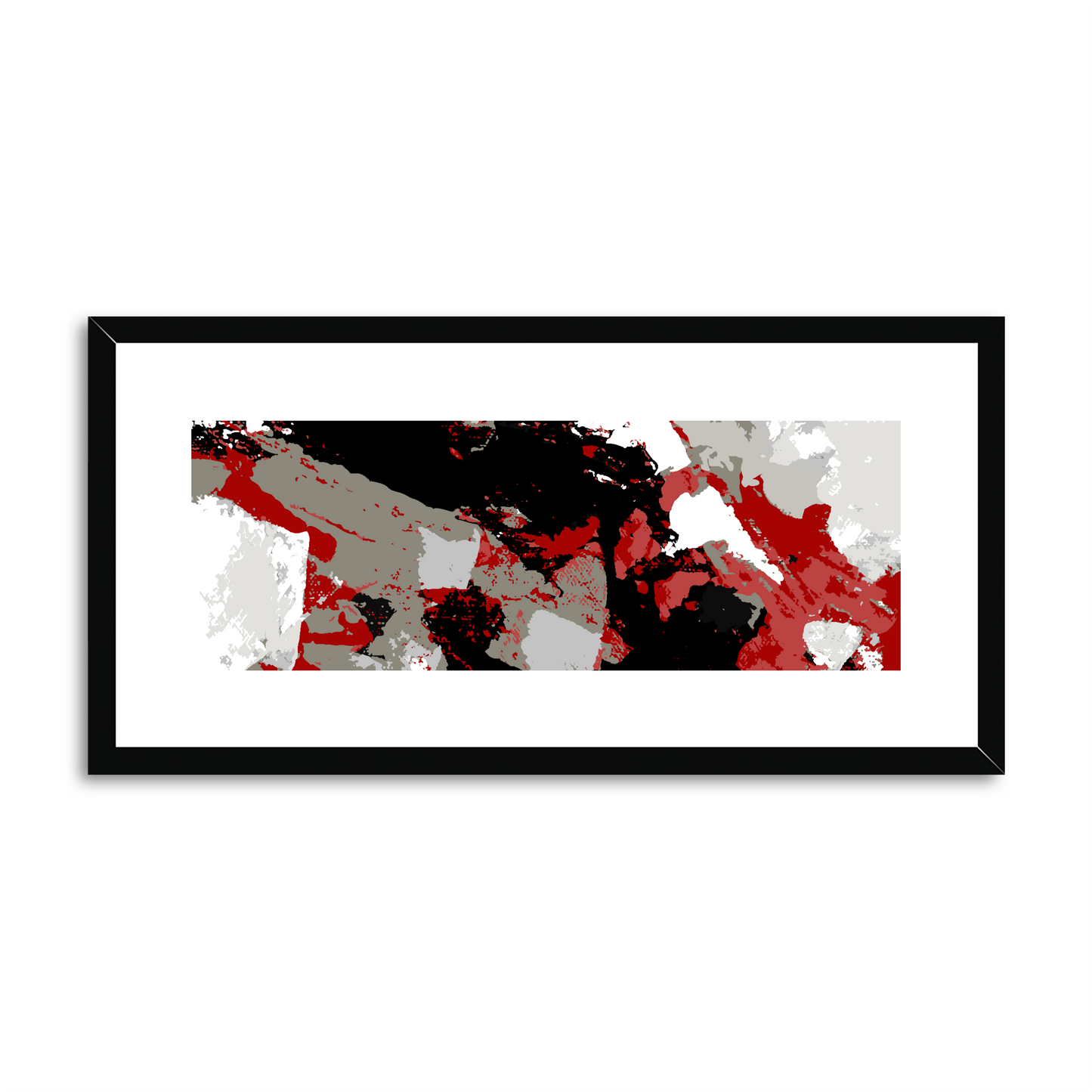 Framed Graphic Art Print, White Mat - 12x24 inches | FP-1190-7688