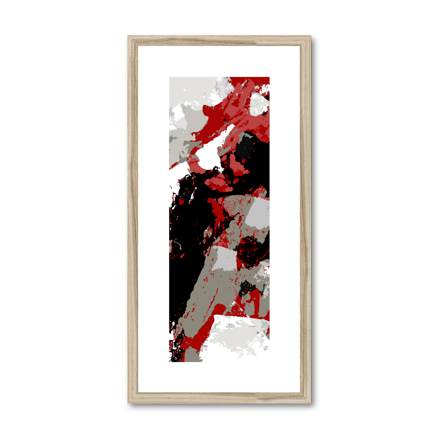 Framed Graphic Art Print, White Mat - 12x24 inches | FP-1190-7688