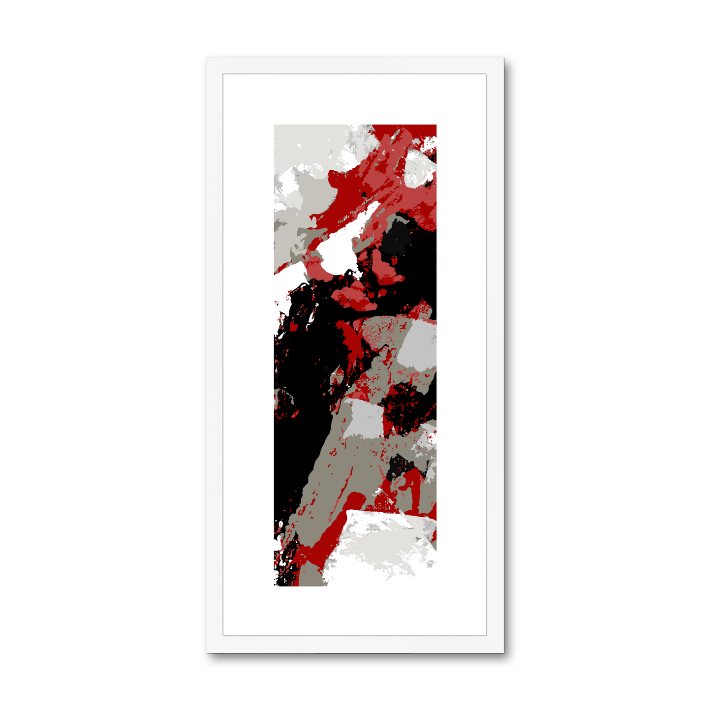 Framed Graphic Art Print, White Mat - 12x24 inches | FP-1190-7688